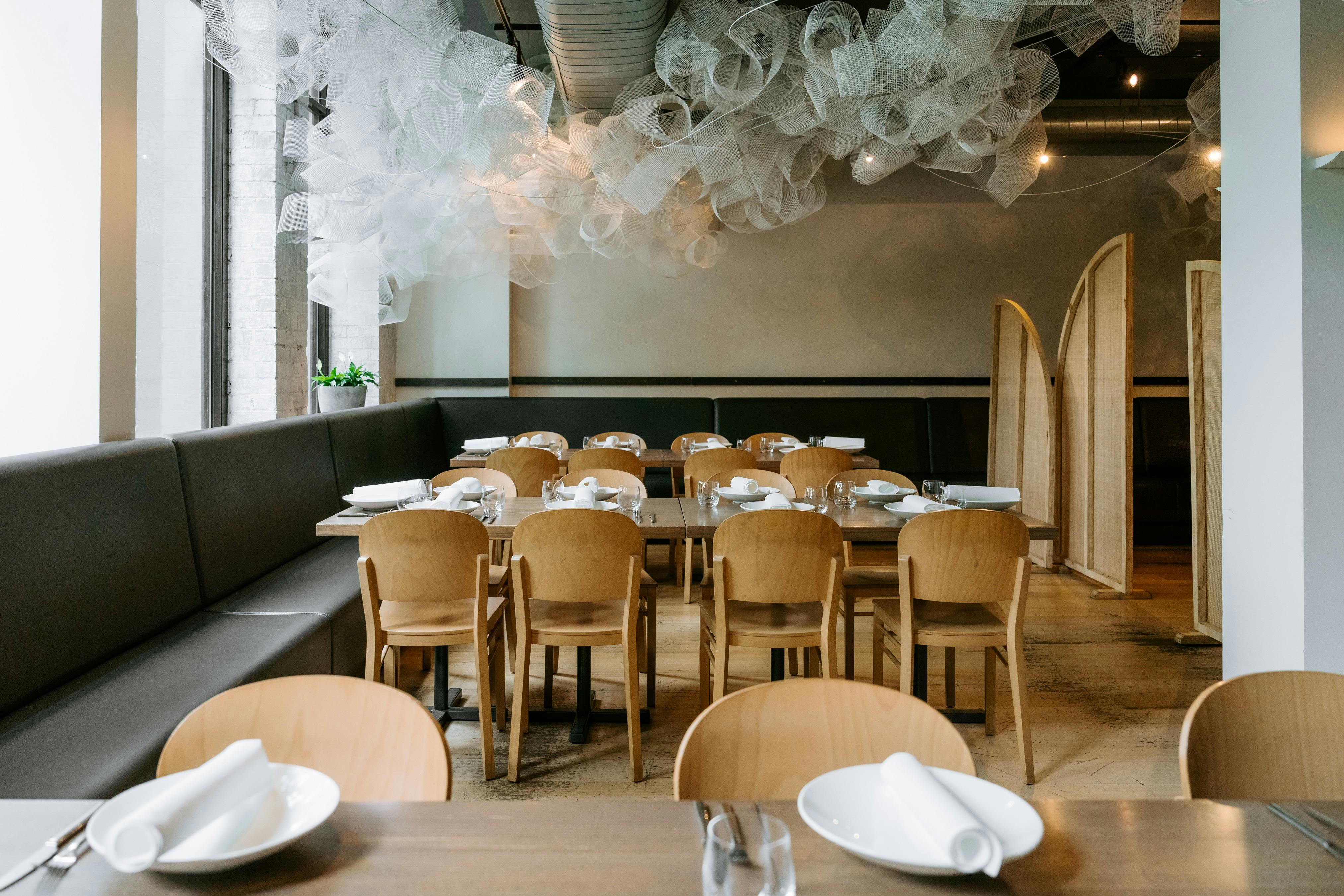 Tonka's semi-private dining areas