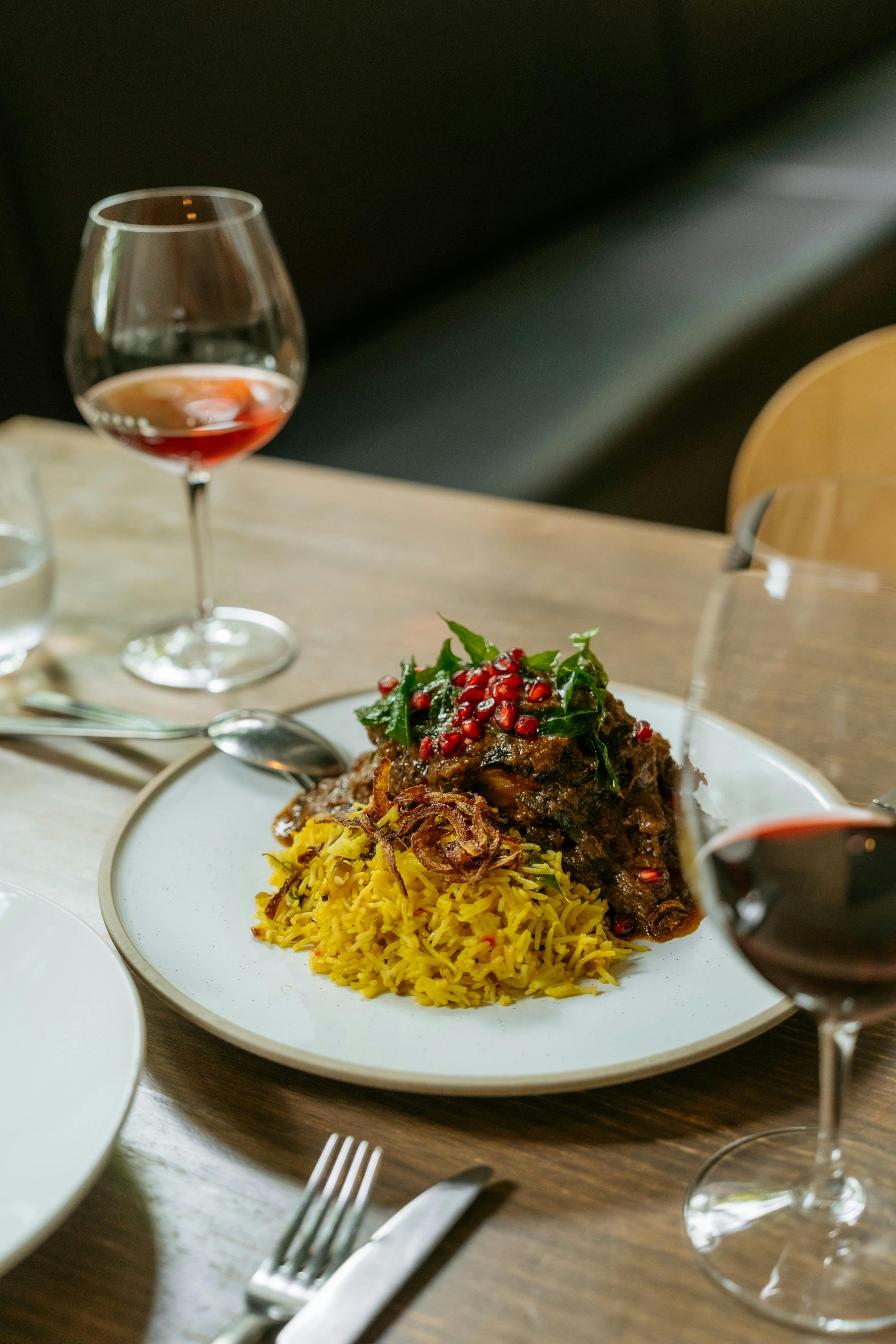 Slow roasted lamb shoulder, Kerala nadan curry