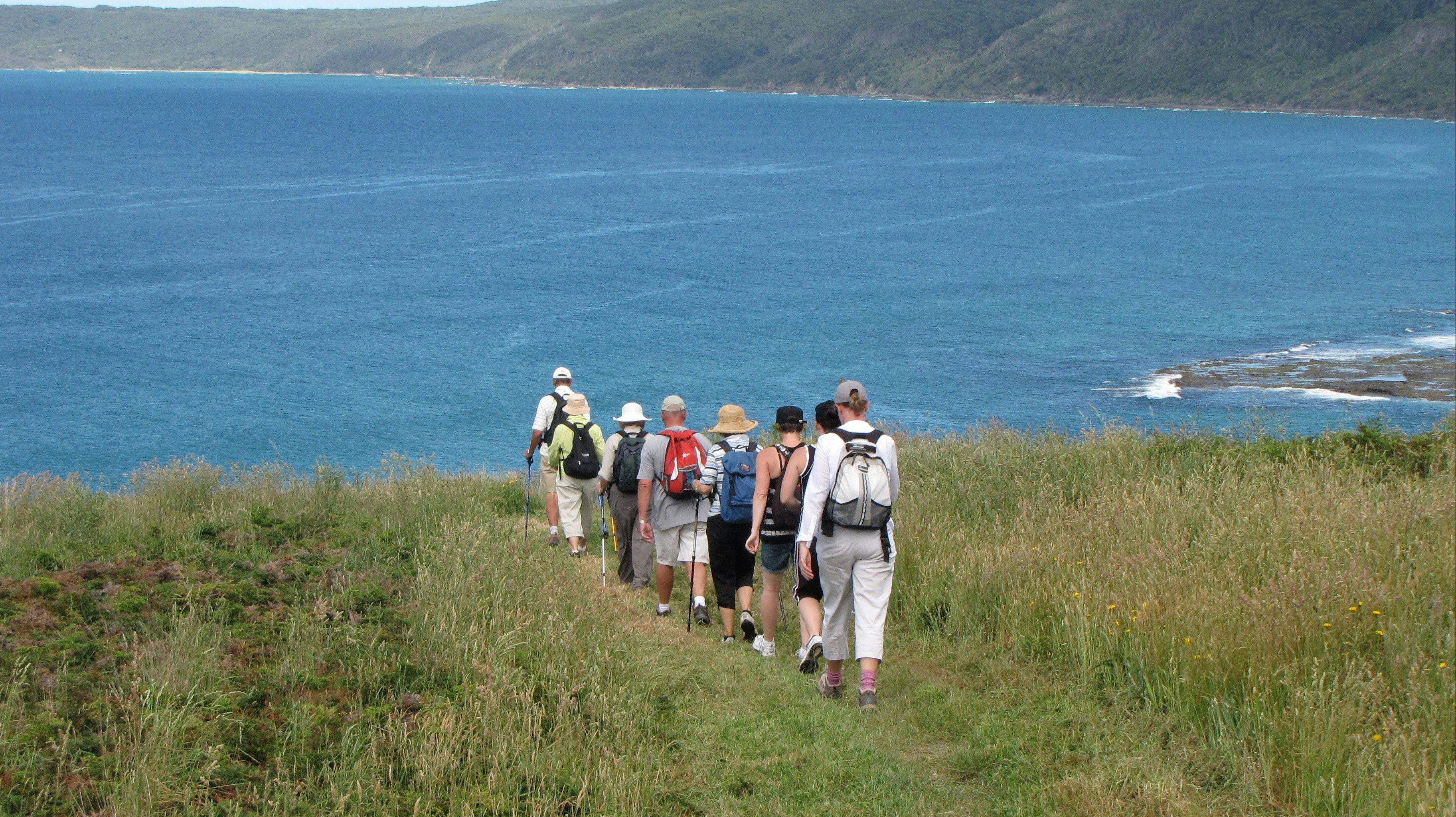 Walking along the Great Ocean Walk