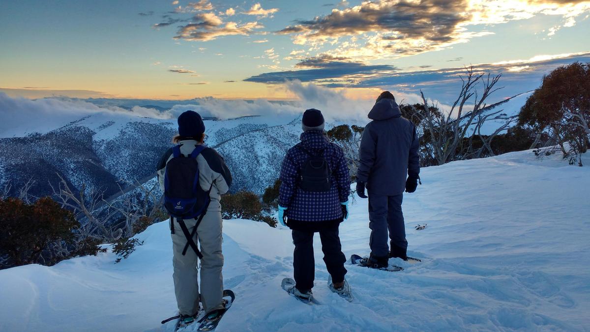 On top of the world, on snowshoes