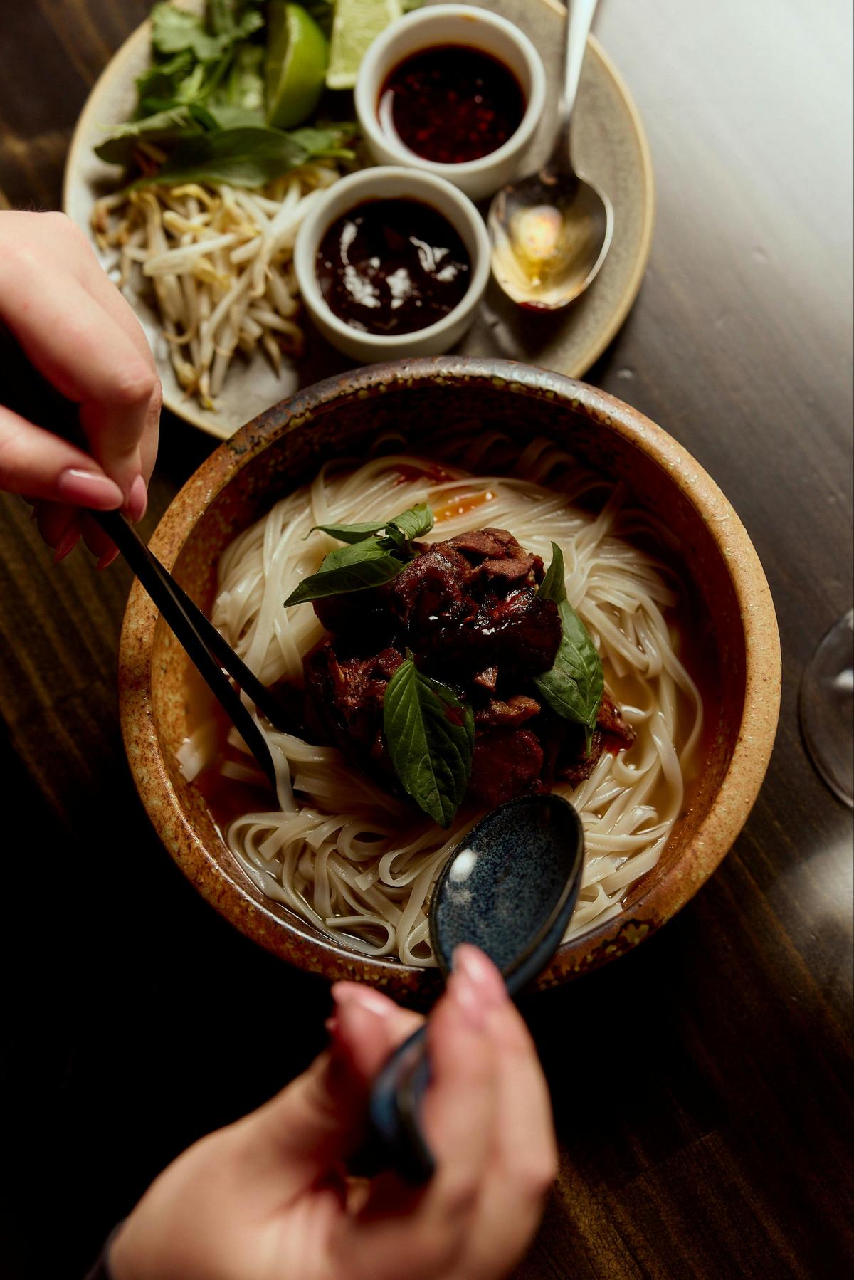 Venison pho - seasonal produce