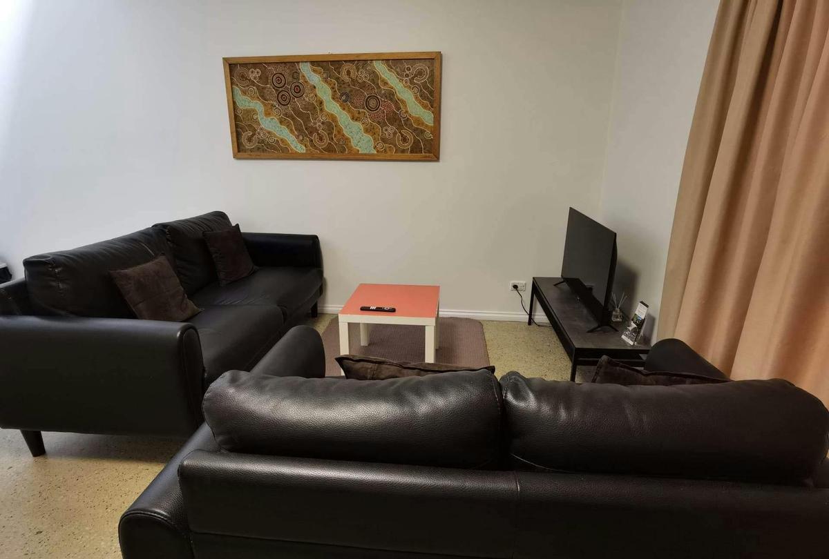 Lounge room in the Apartment in the Bush.