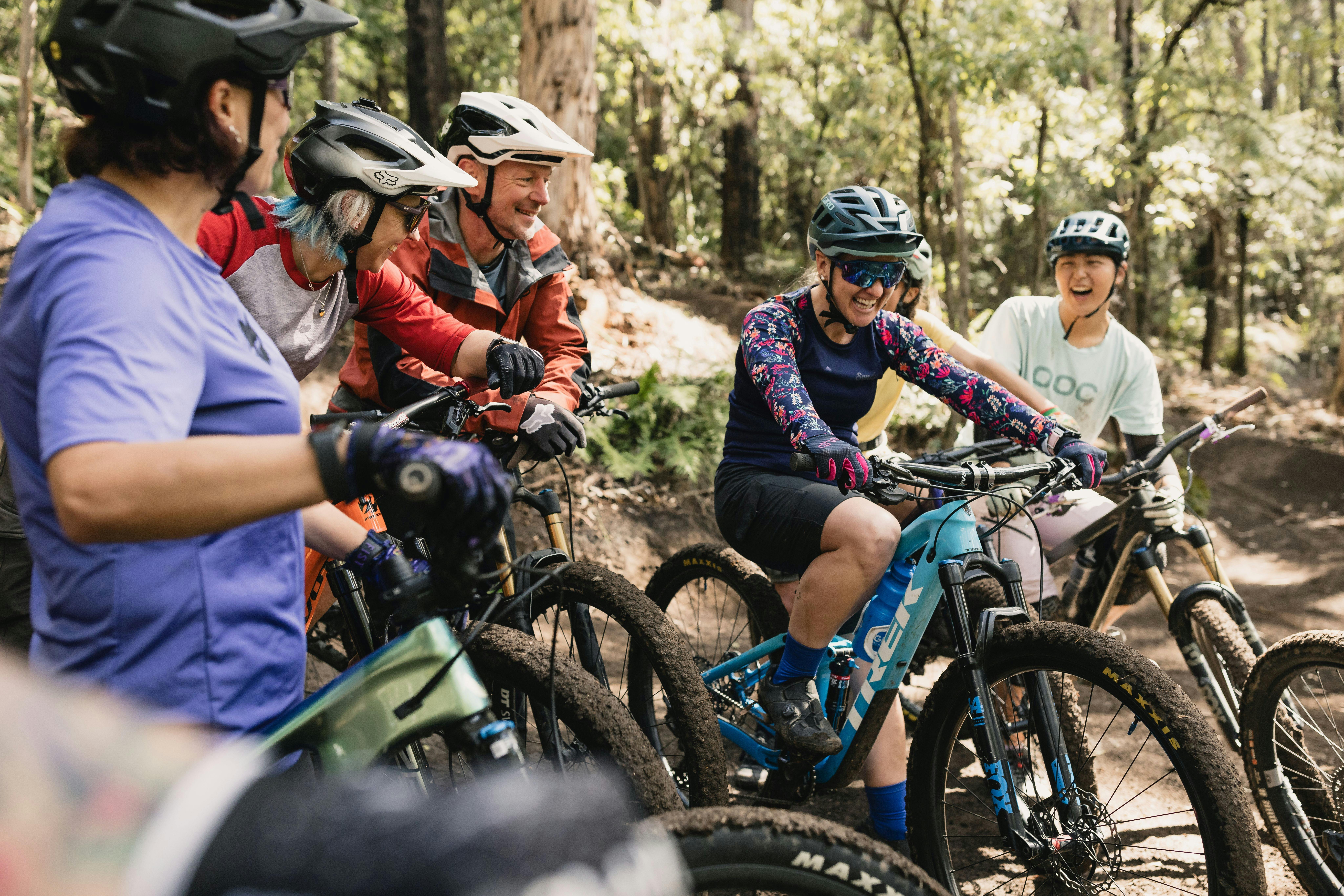 Enjoying Warburton Bike Park
