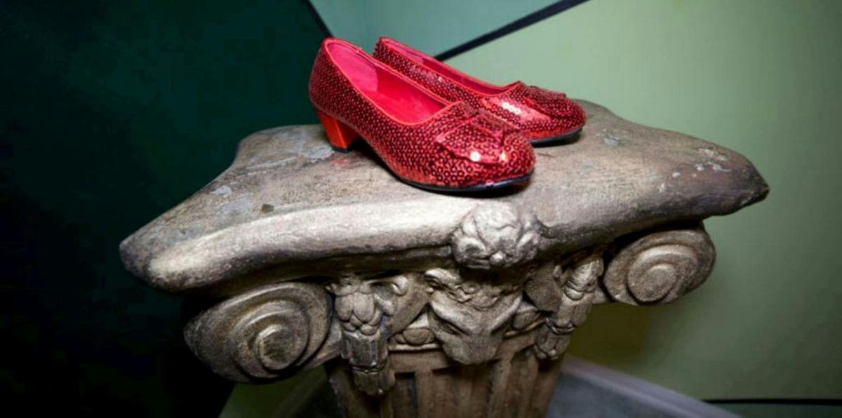 Red Shoes on a stone