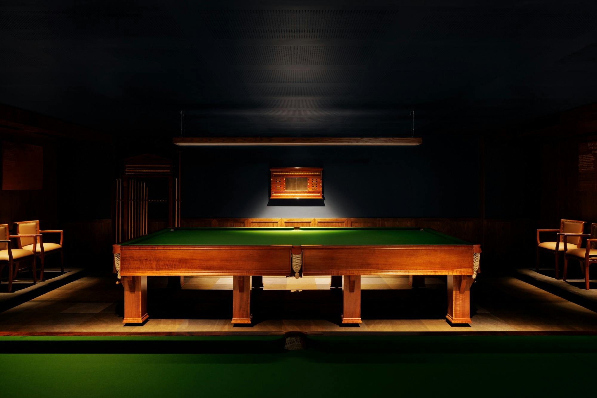 The Billiard Room inside the Clubhouse
