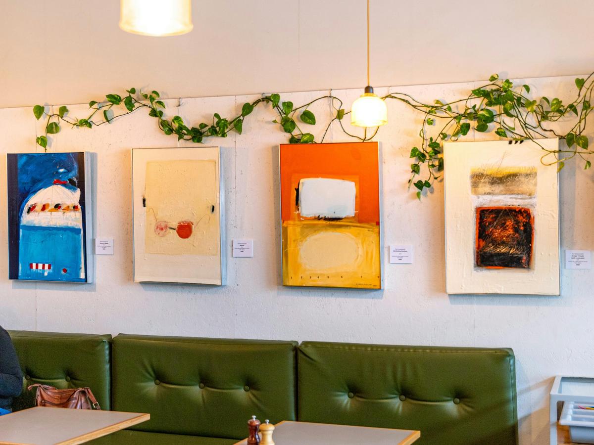 New artist showing each month in the newly renovated interior
