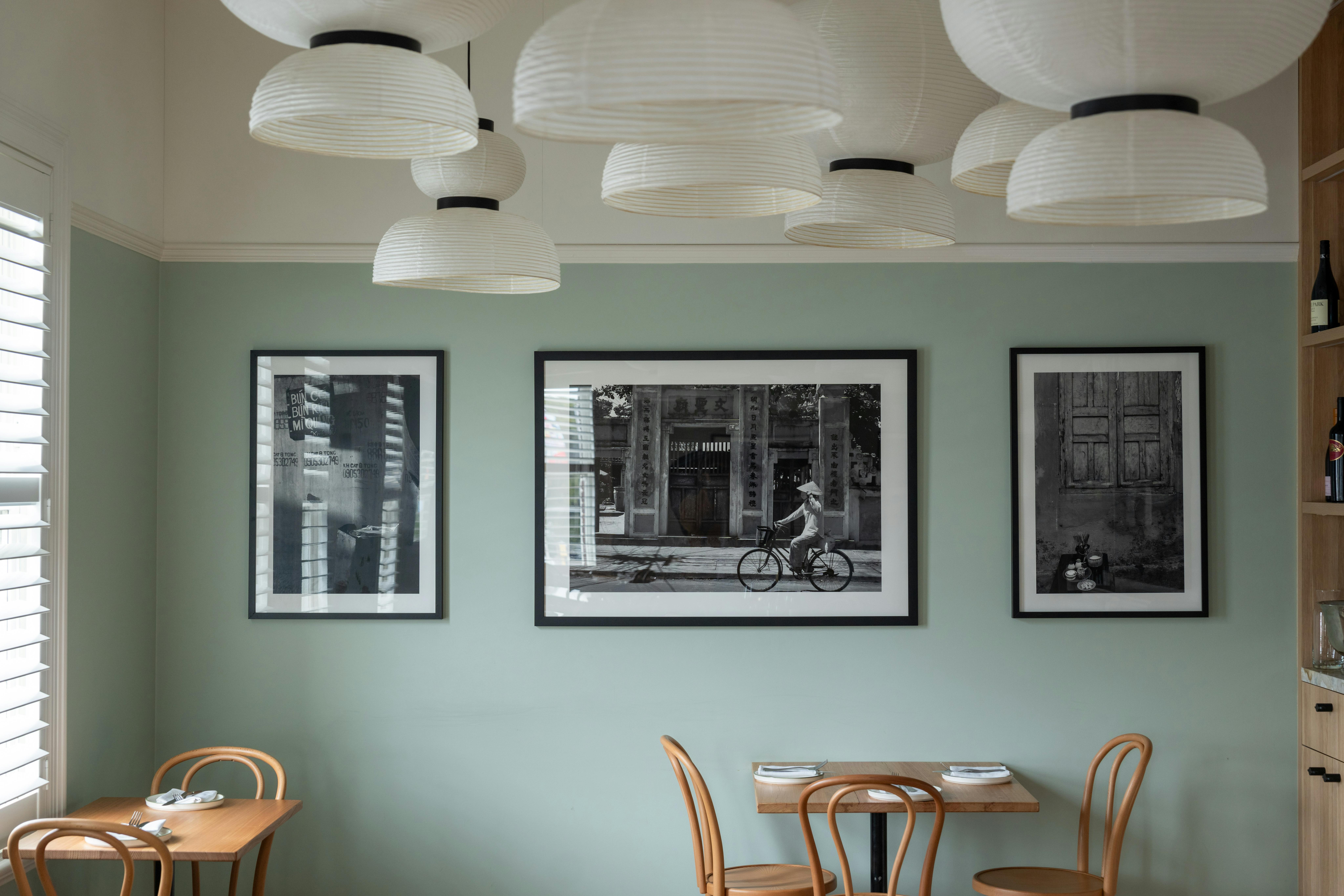 Interior of Two Noble, Asian fine dining restaurant in Newtown, Geelong.