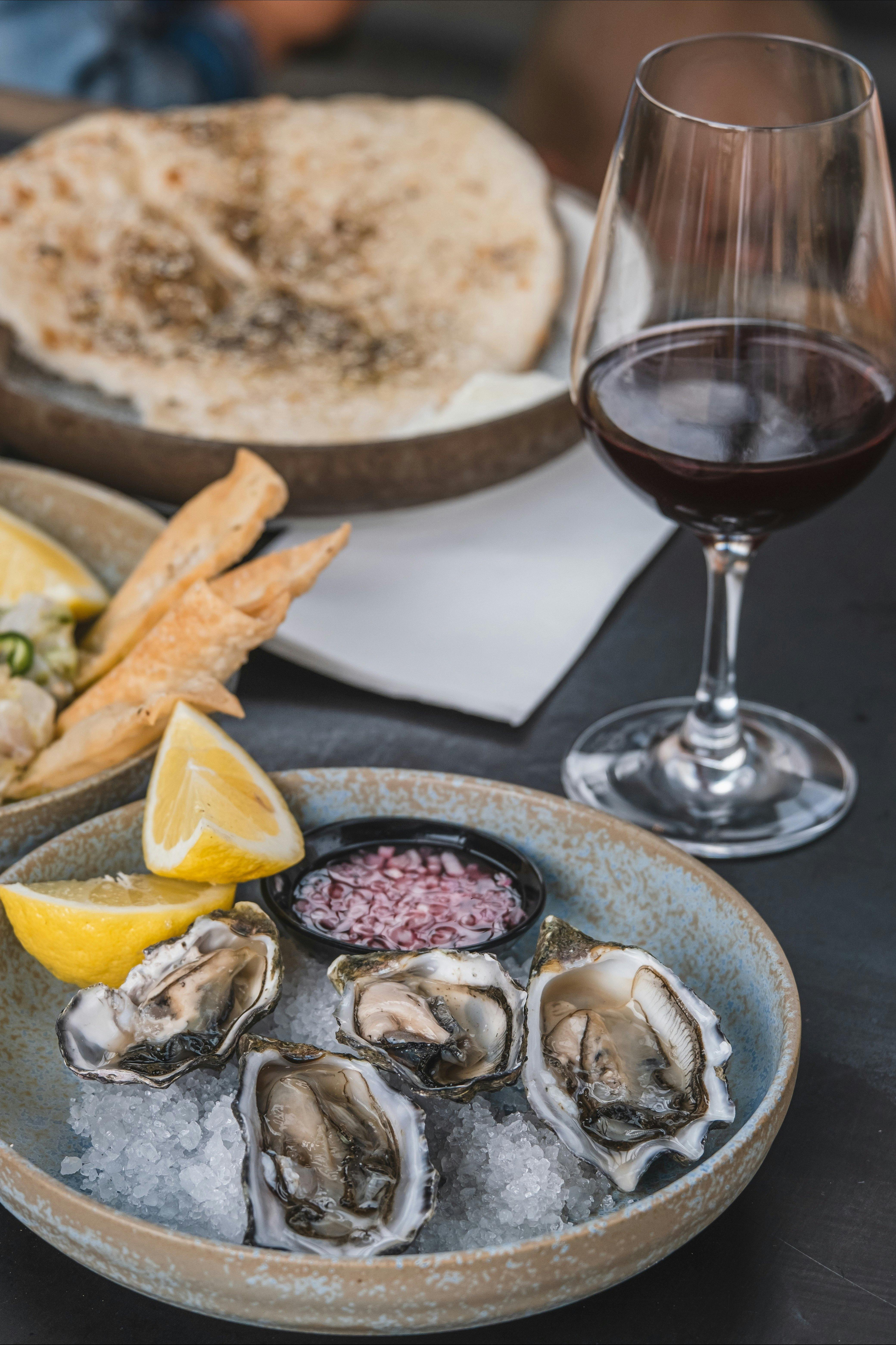 Local seafood focussed menu