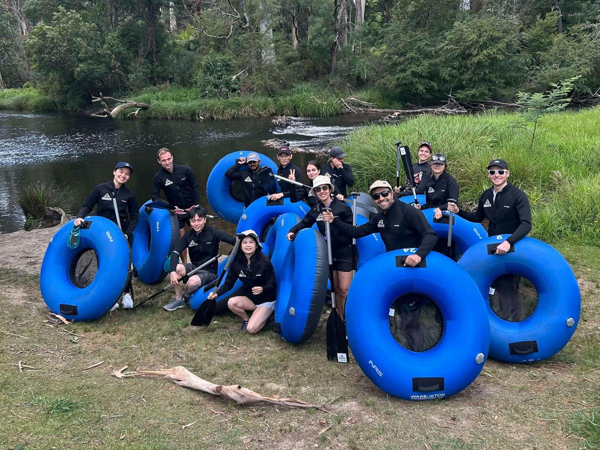 River tubing on the Yarra River in Warburton