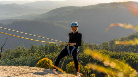 Abseiling at Seven Acre Rock