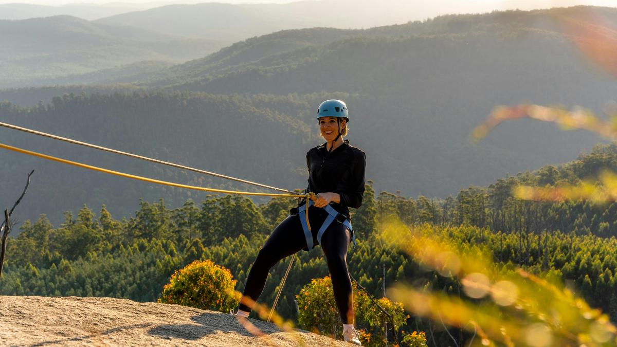 Abseiling at Seven Acre Rock