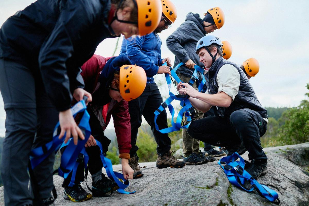 Abseiling at Seven Acre Rock