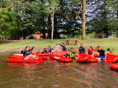 River sledding on the Yarra River in Warburton