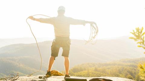 Abseiling at Seven Acre Rock