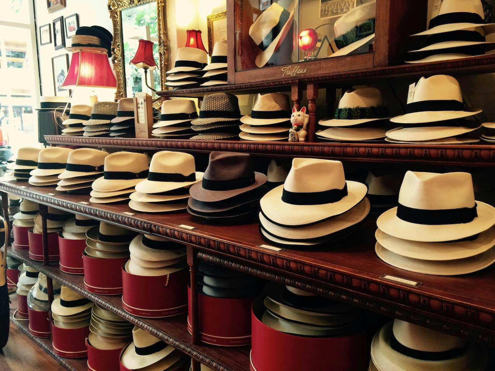 Truffaux Panama Hat range - largest in the world