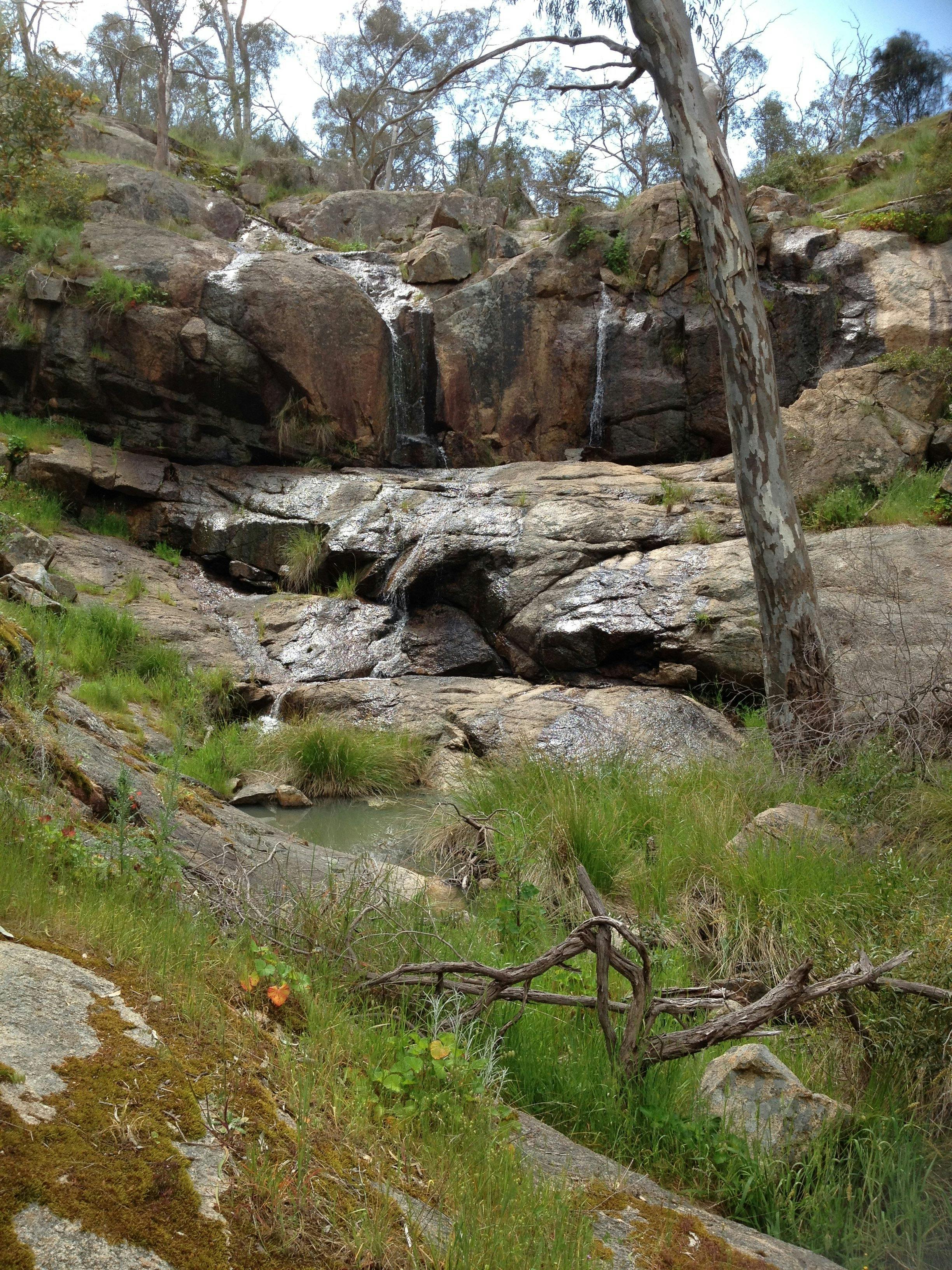 Waterfall in the Warby Ovens National Park near Glenrowan