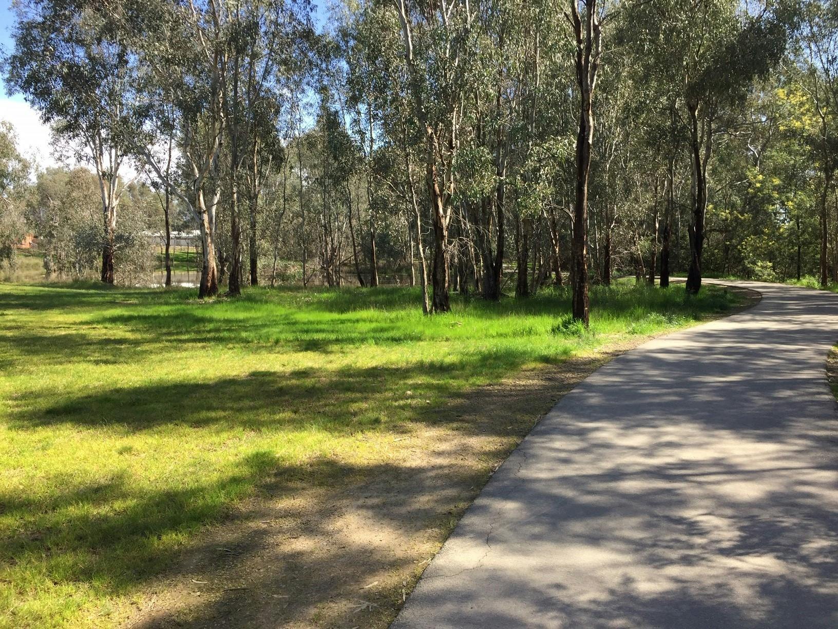 Three Mile Creek path leading to Yarrawonga Rd