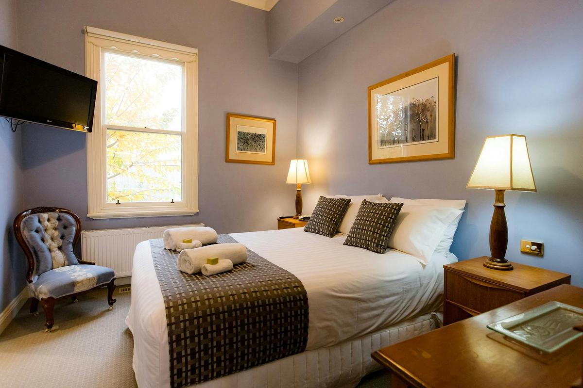 Very stylish comfy bedroom with ensuite