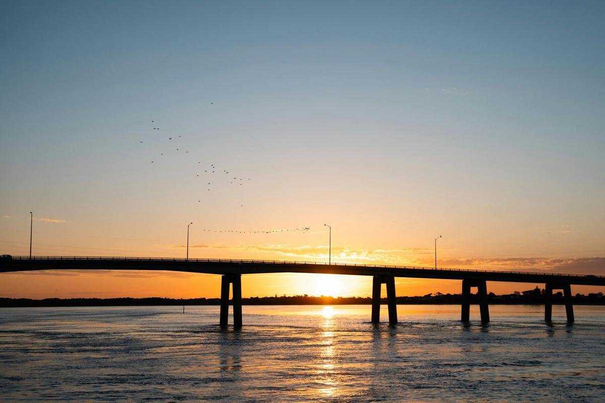 Phillip Island Bridge at Sunset