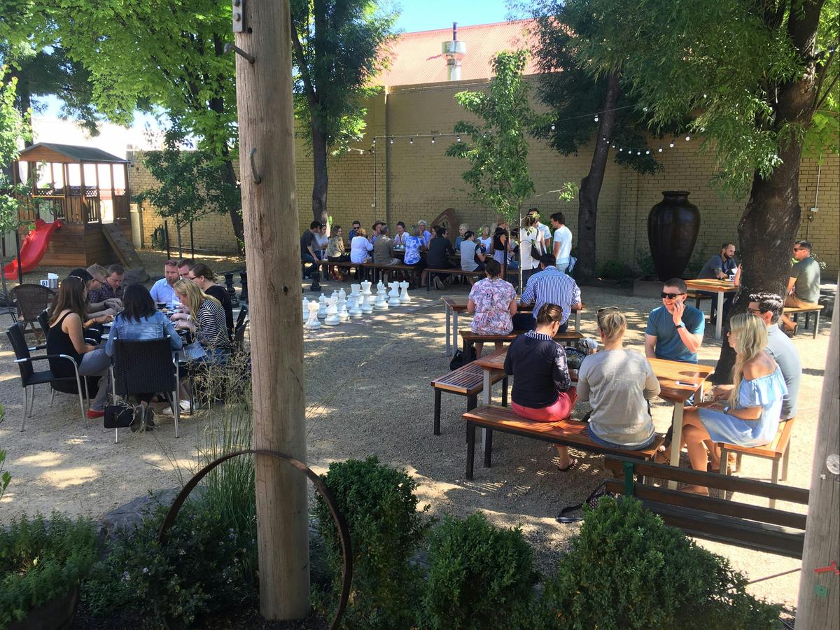 Courtyard dining