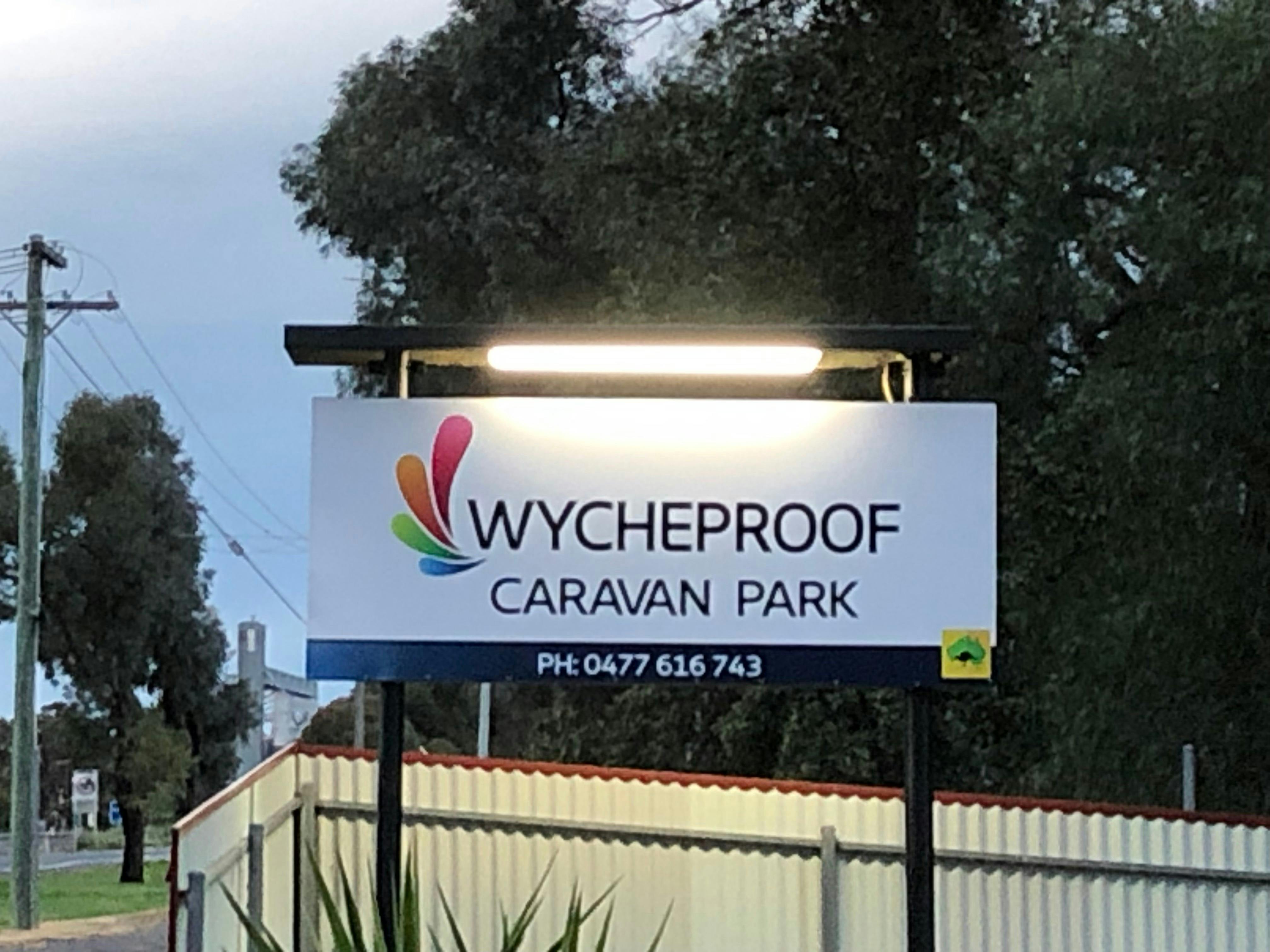 Wycheproof Caravan Park Entrance