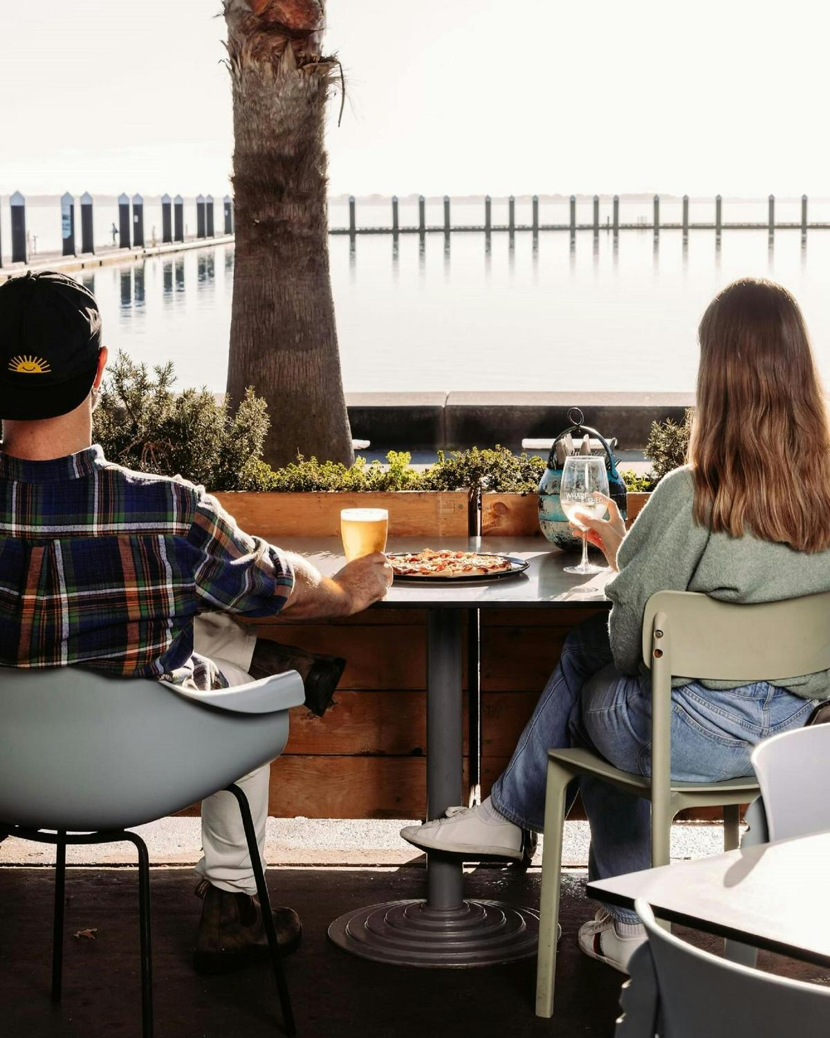 Outside dining on a Winters day