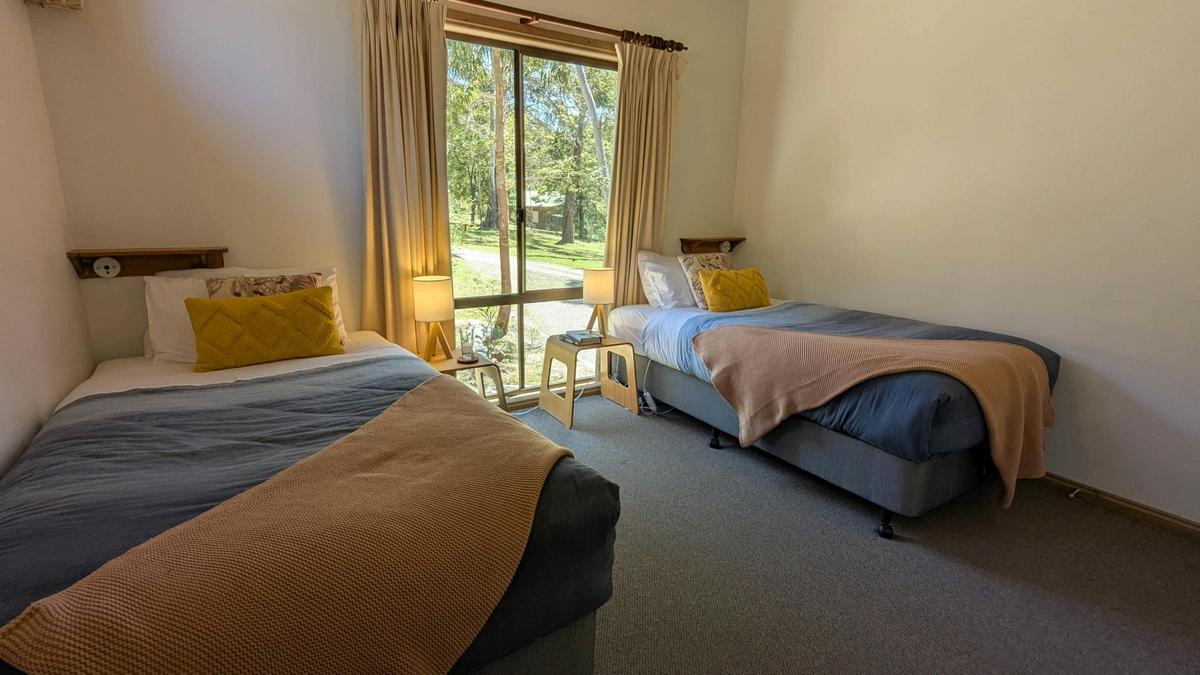 Second bedroom with AC/Split system and kind single beds