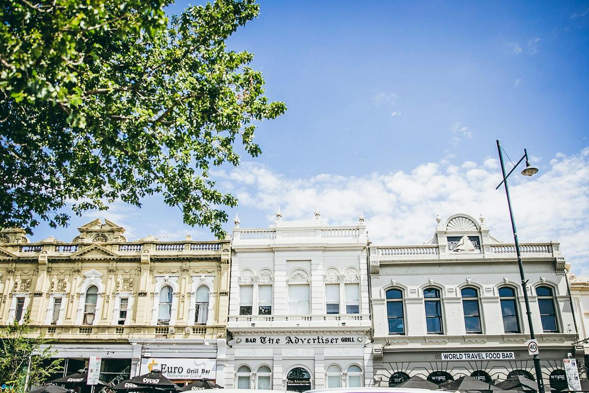 Heritage buildings along Nelson Place, Williamstown