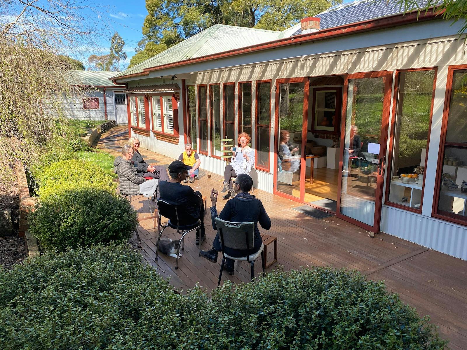 Visitors on the WAS Gallery deck