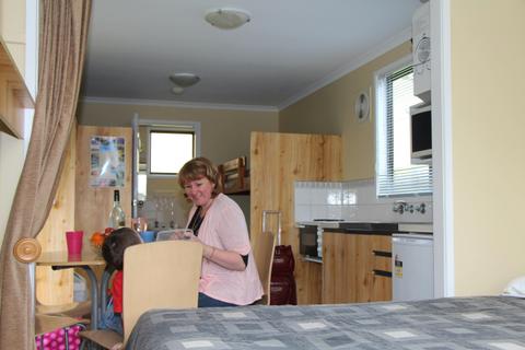 Dining area of Budget 6 Berth Cabin