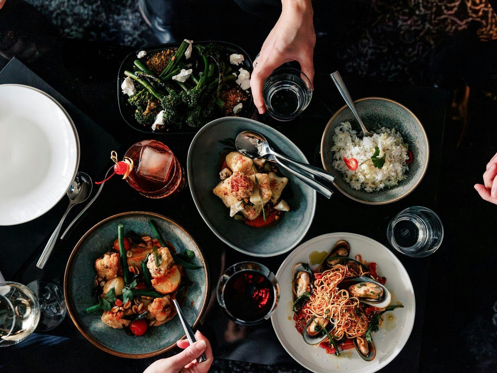 Winter friends, share plates, dining fireside at Wangaratta Gateway