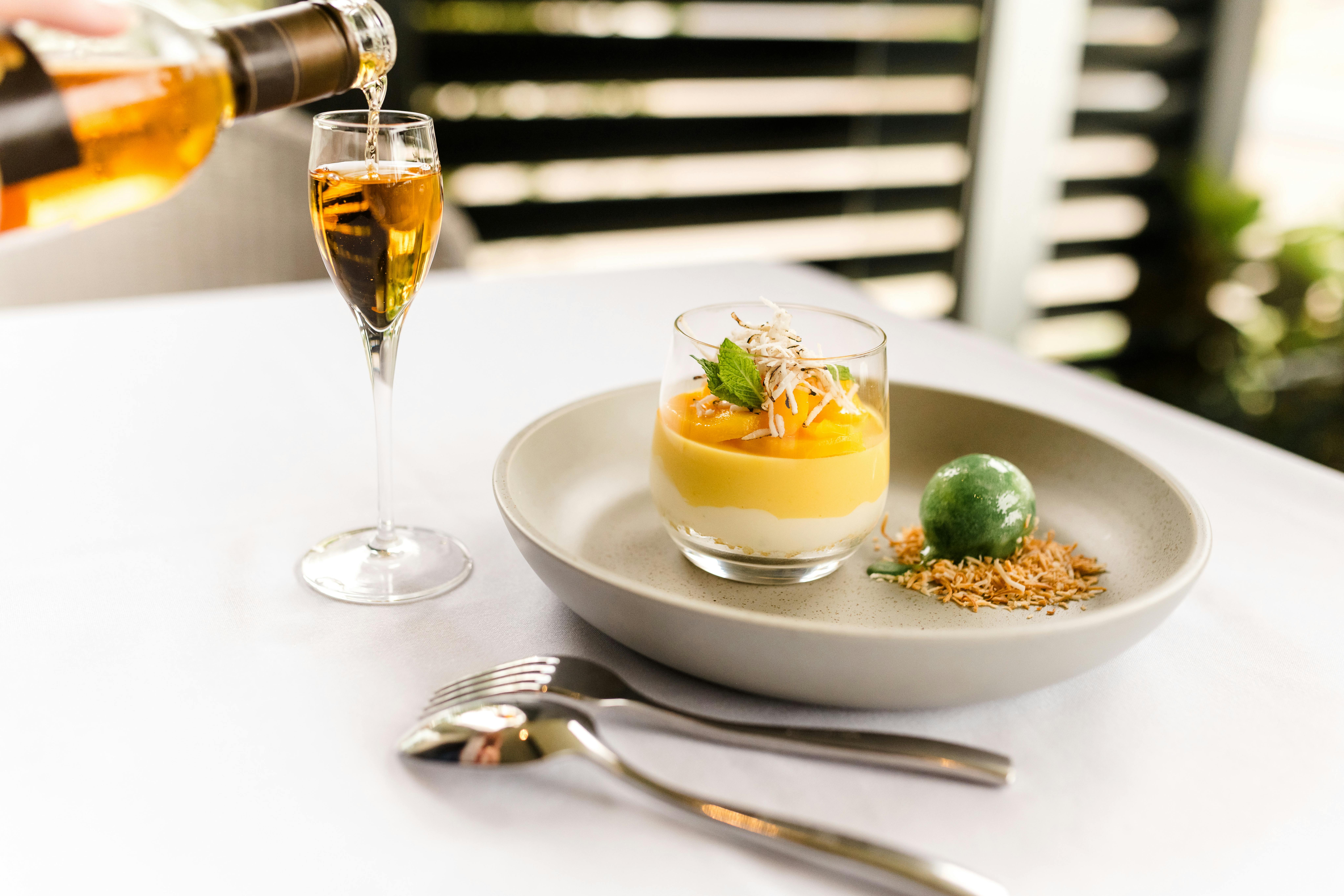 Dessert dish served at Quality Hotel Wangaratta Gateway onsite restaurant