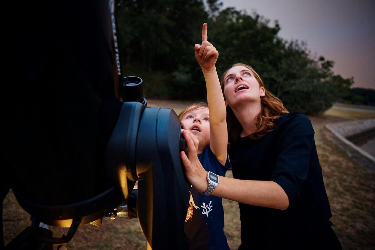 Our stargazing sessions are fun for the whole family