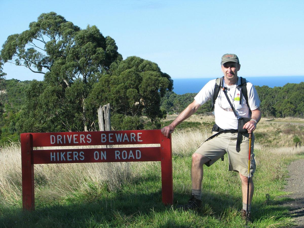 Hikers on road Walk 91