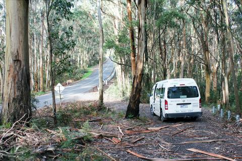 Walk91 Bus in the bush Great Ocean Walk