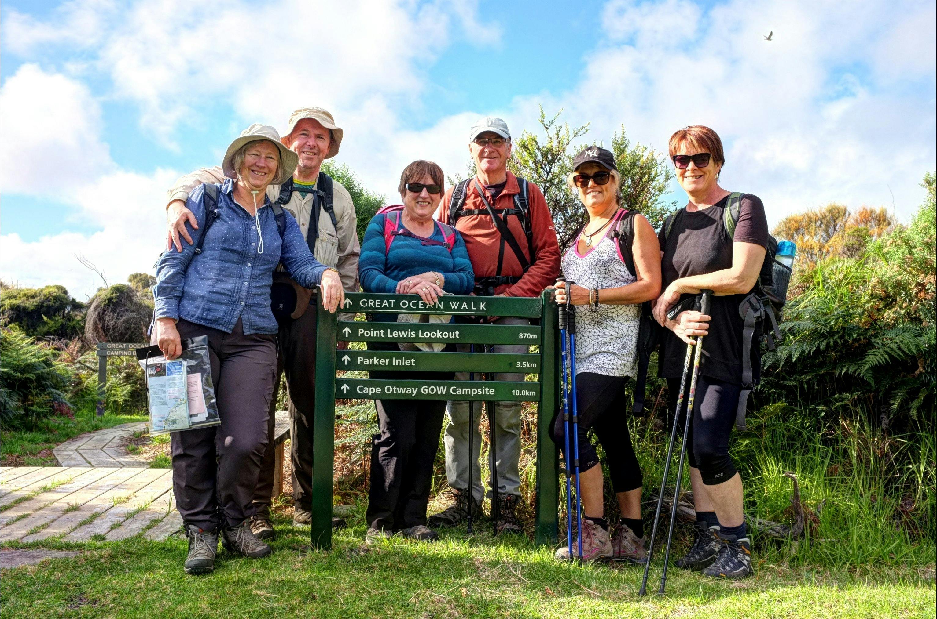 Group on the great ocean walk with Walk91