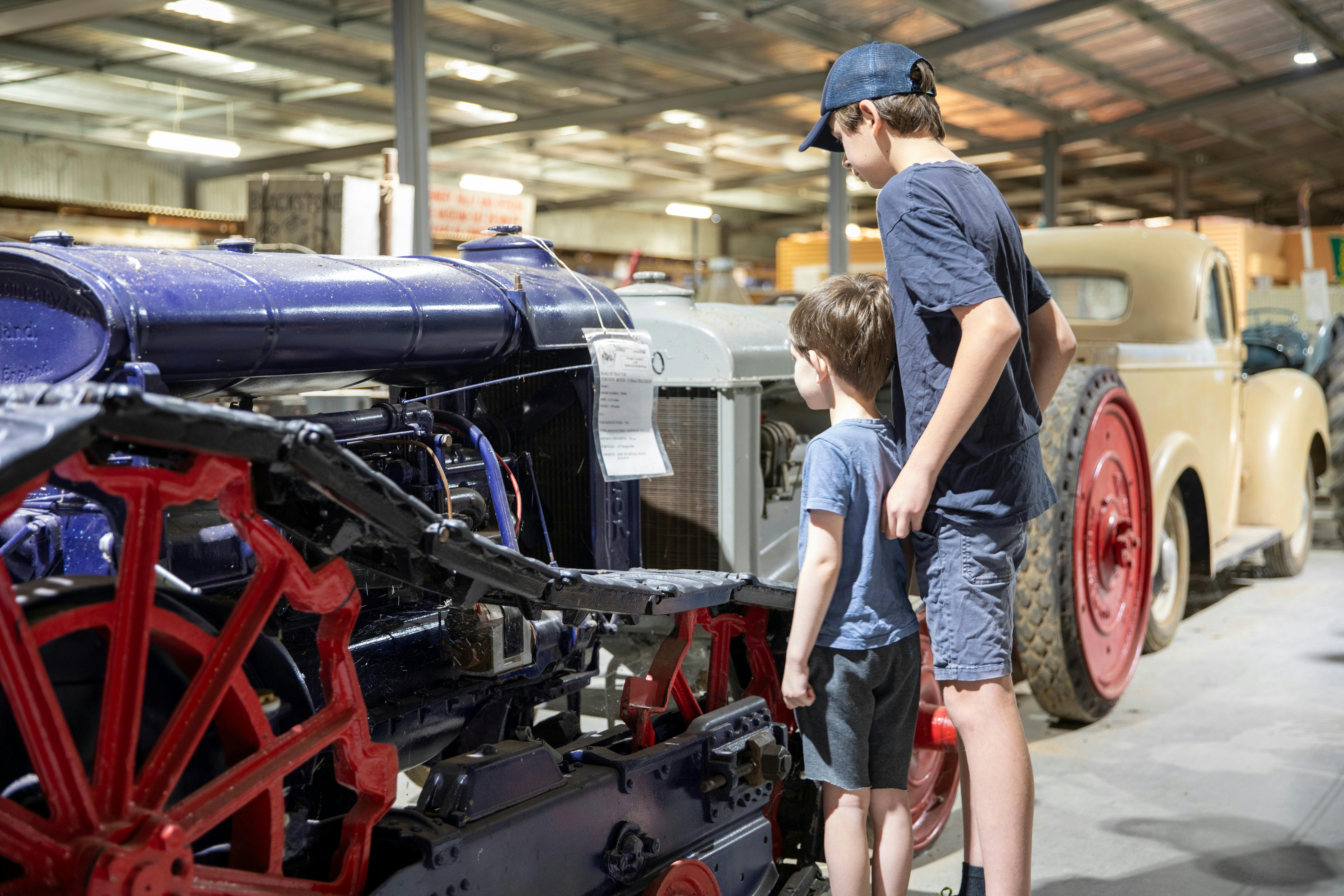 A very small sample of what we have in our separate TRACTOR SHED, which houses 90 plus tractors.