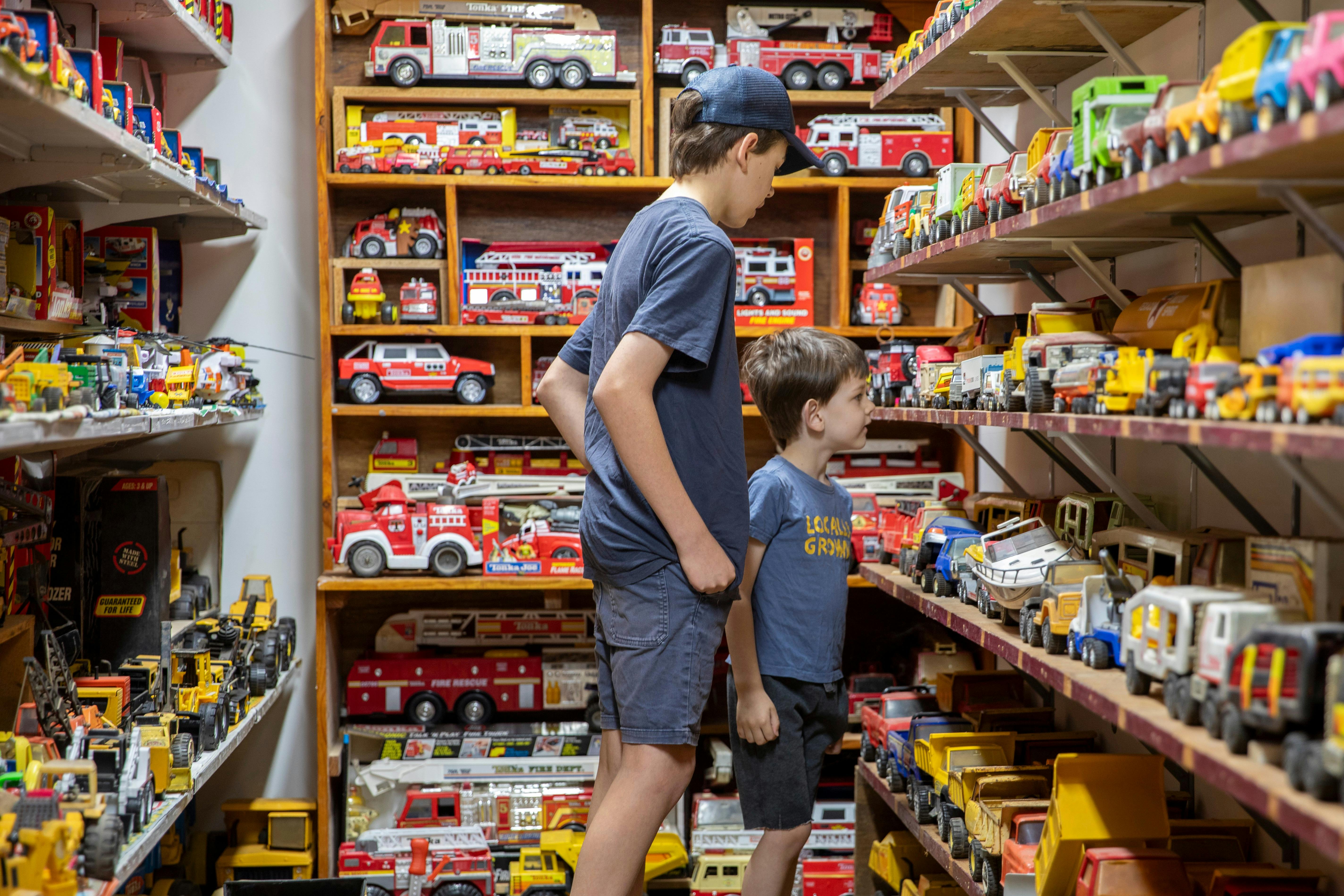 The TONKA ROOM. More than 850 Tonka Toys from the Noel Funke Collection.