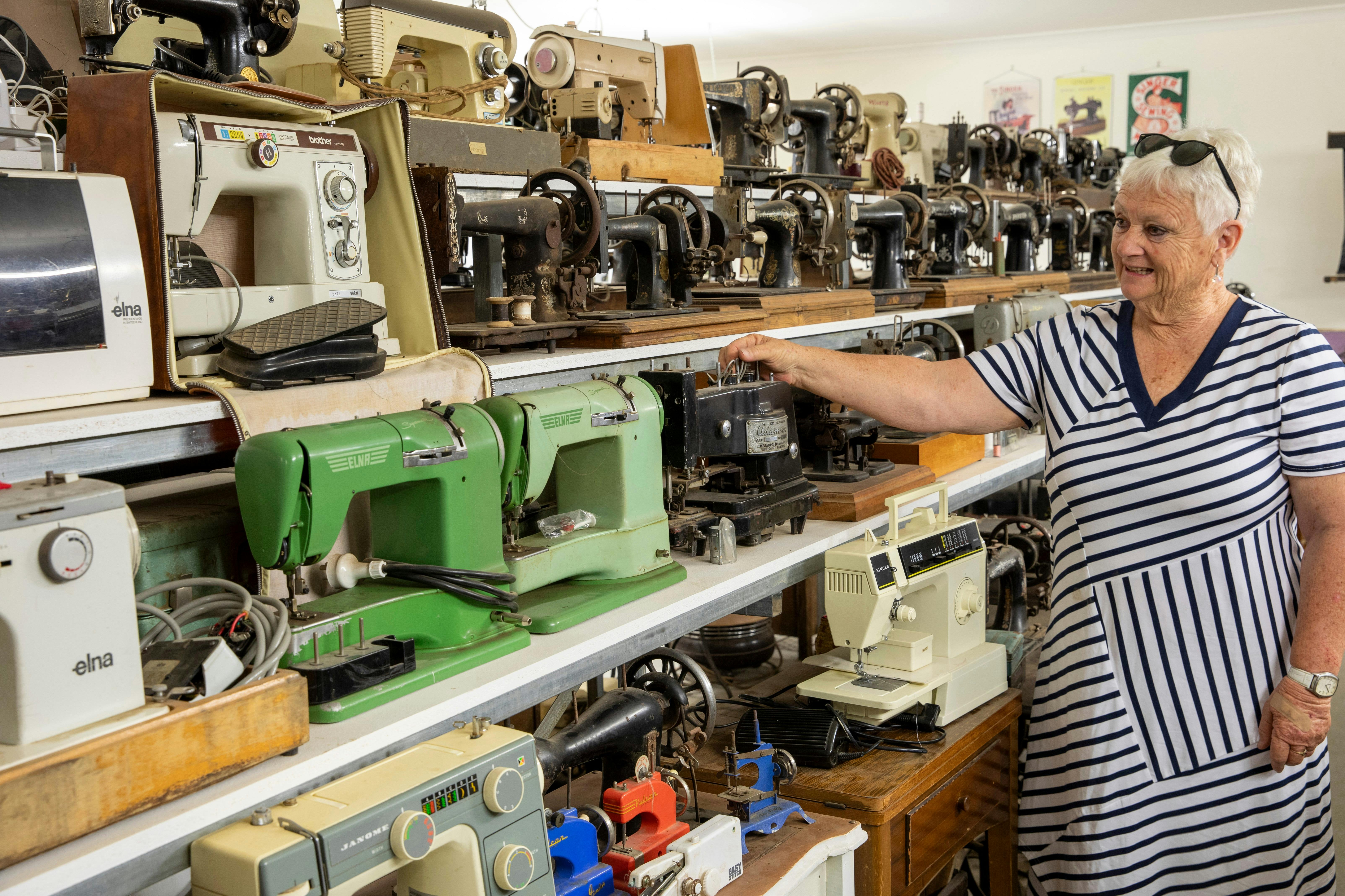 The sewing machine area