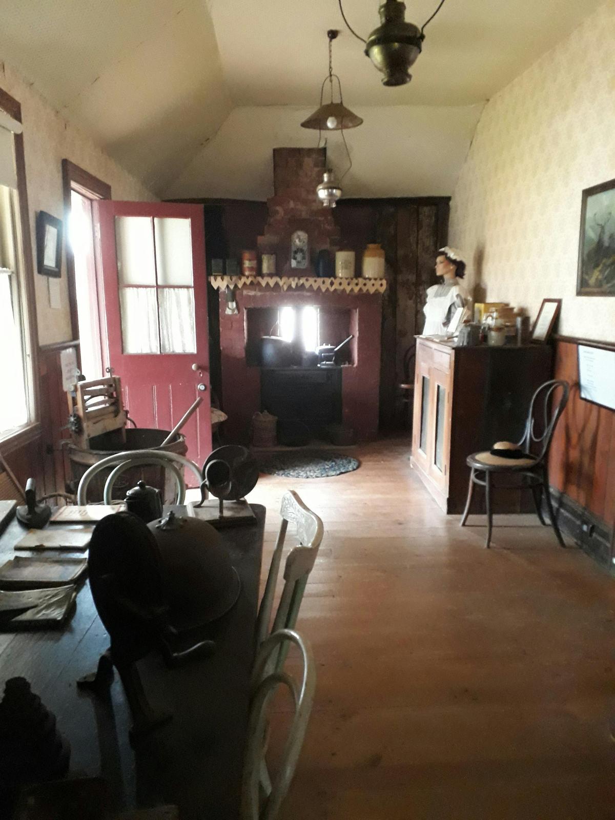 Kitchen and family room