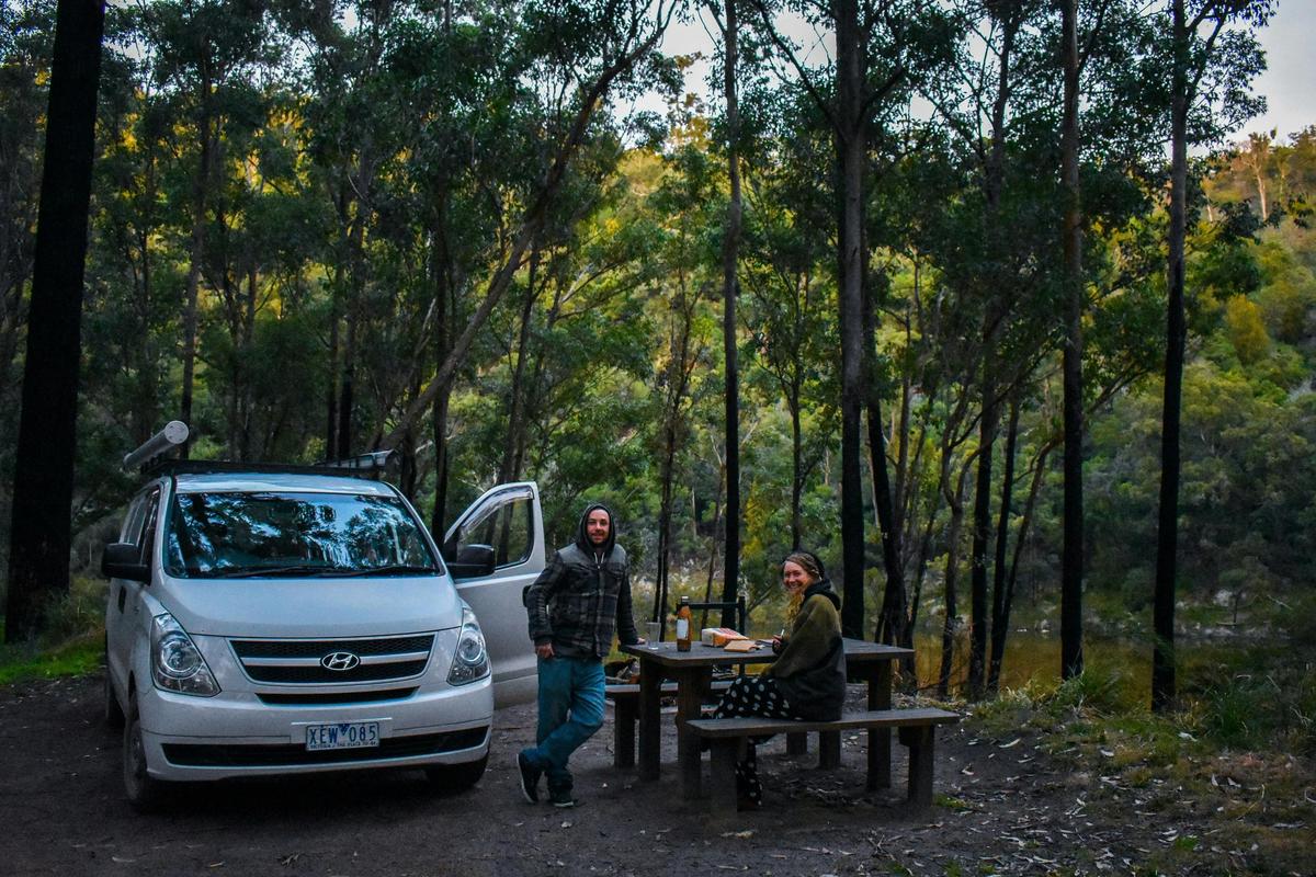 Enjoy camping in the forest