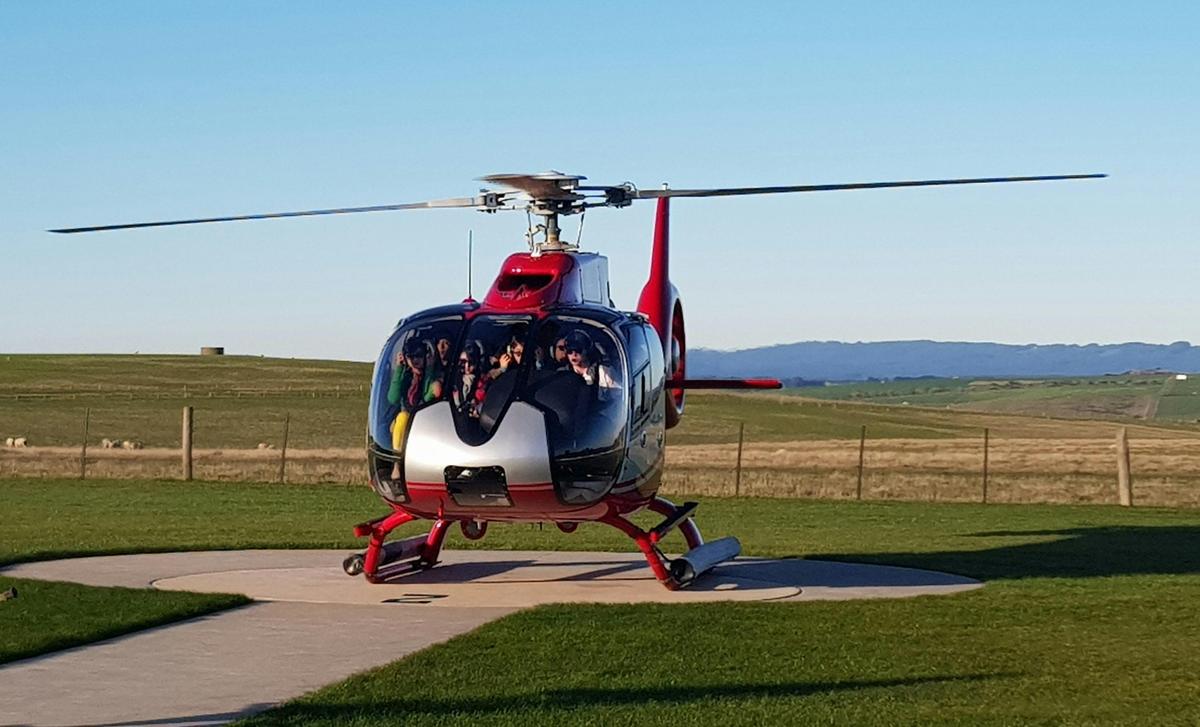 Your trip can include a helicopter or light plane flight