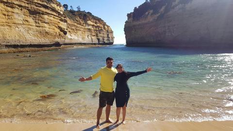 Couple in water @ Loch Ard Gorge