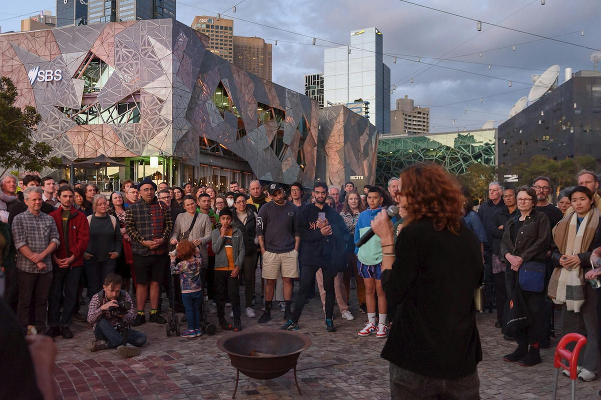 Yalinguth Birrarung Launch Fed Square