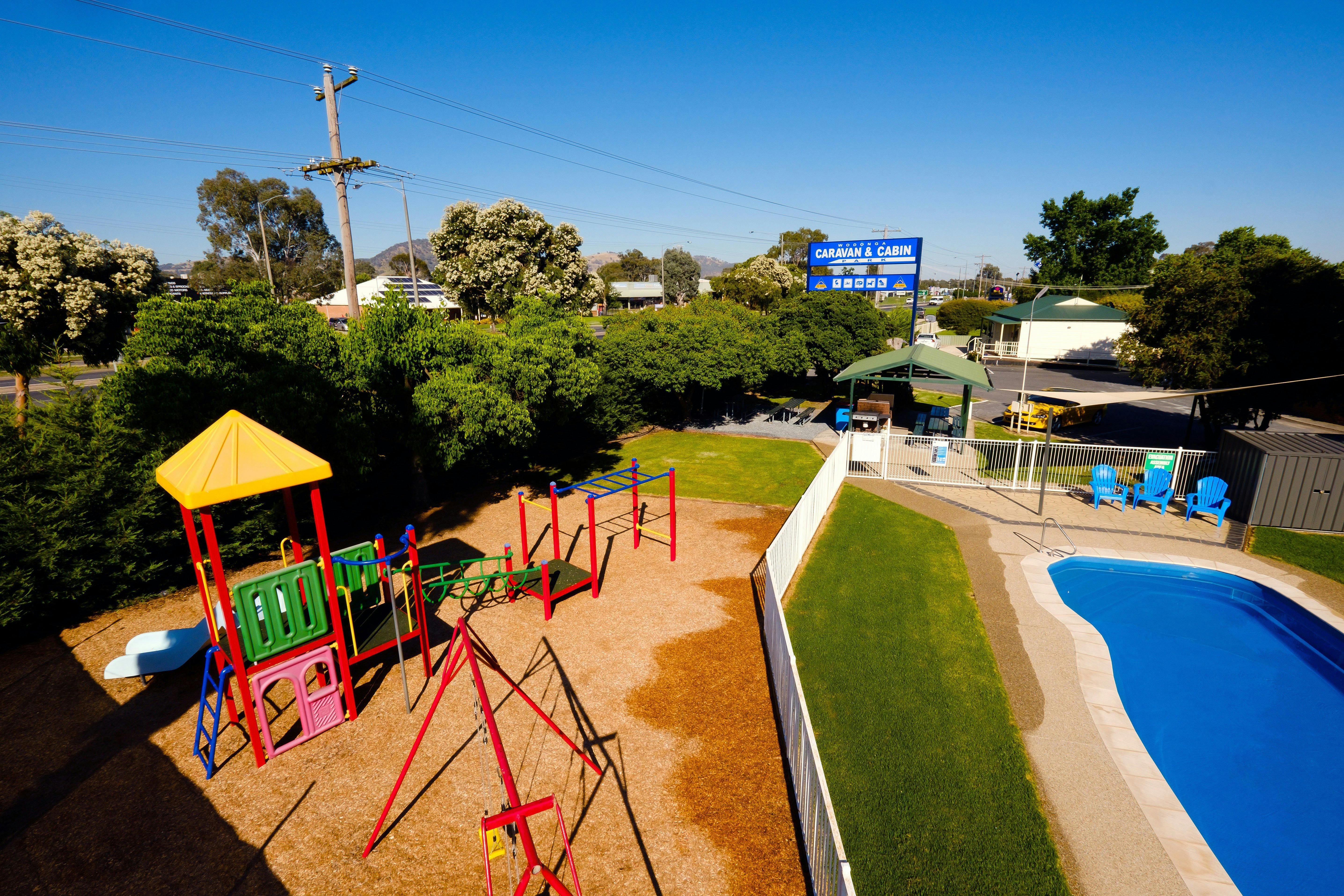 Pool & Playground area
