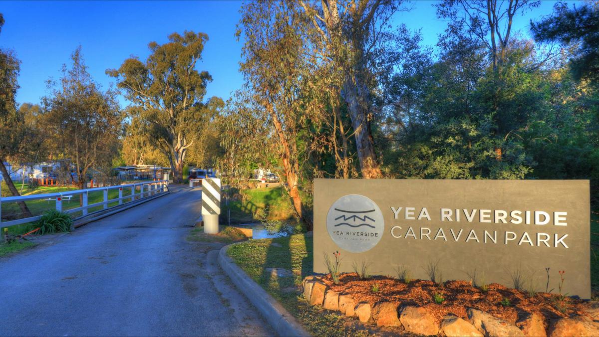Yea Riverside Caravan Park entrance