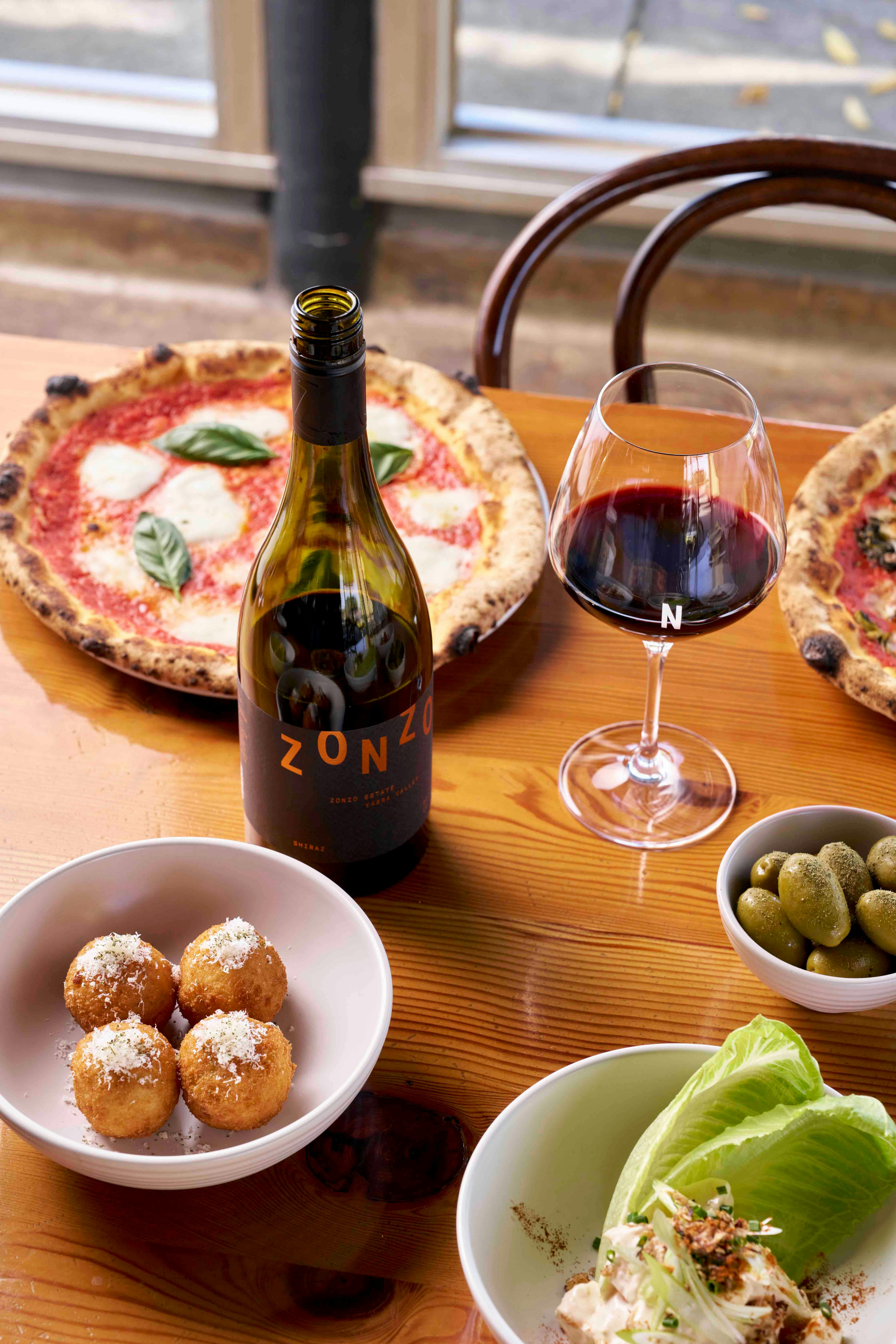 Italian food in the Restaurant