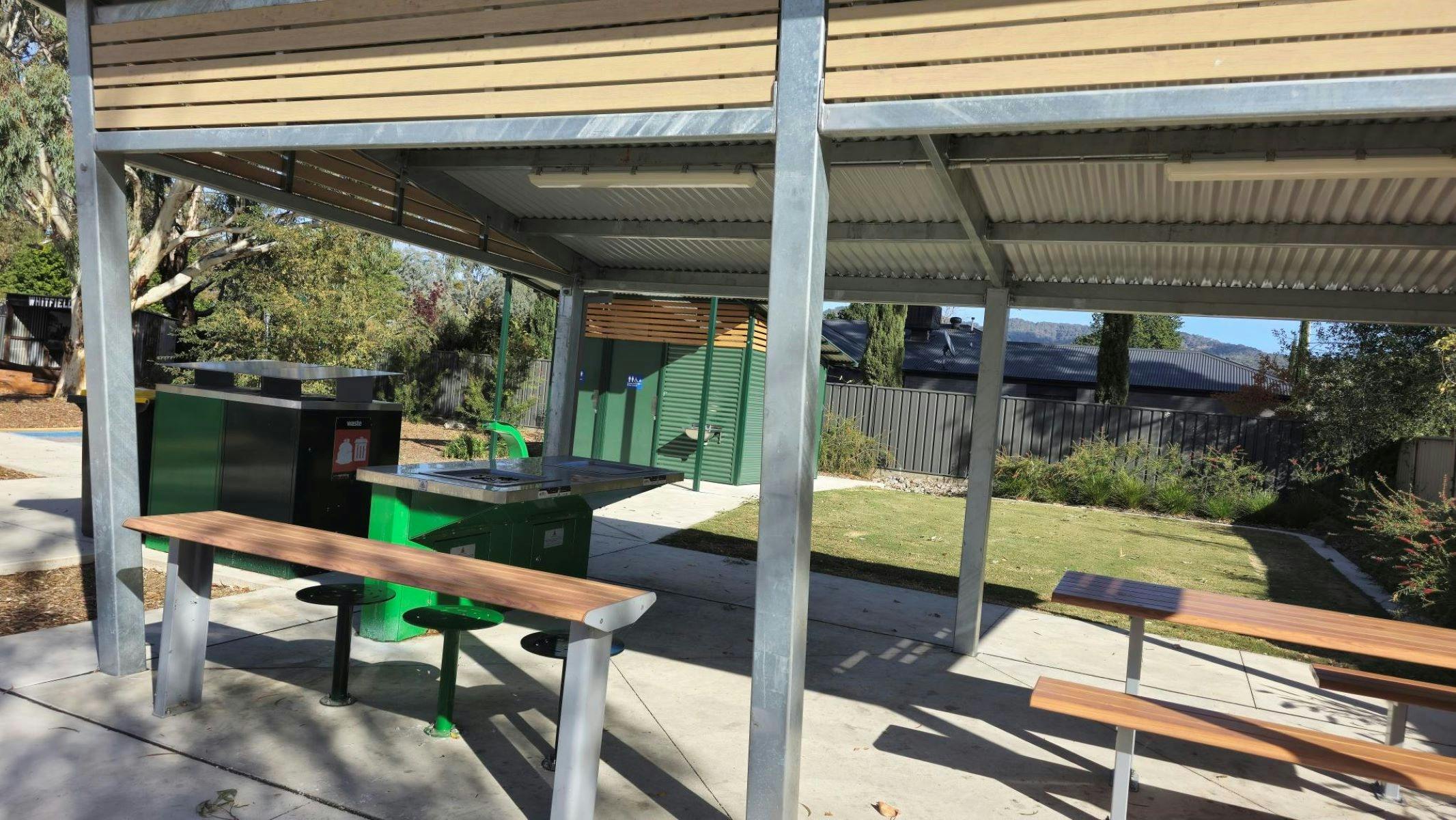 BBQ and Accessible Seating at  Whitfield Adventure Playground & Bicycle Hub