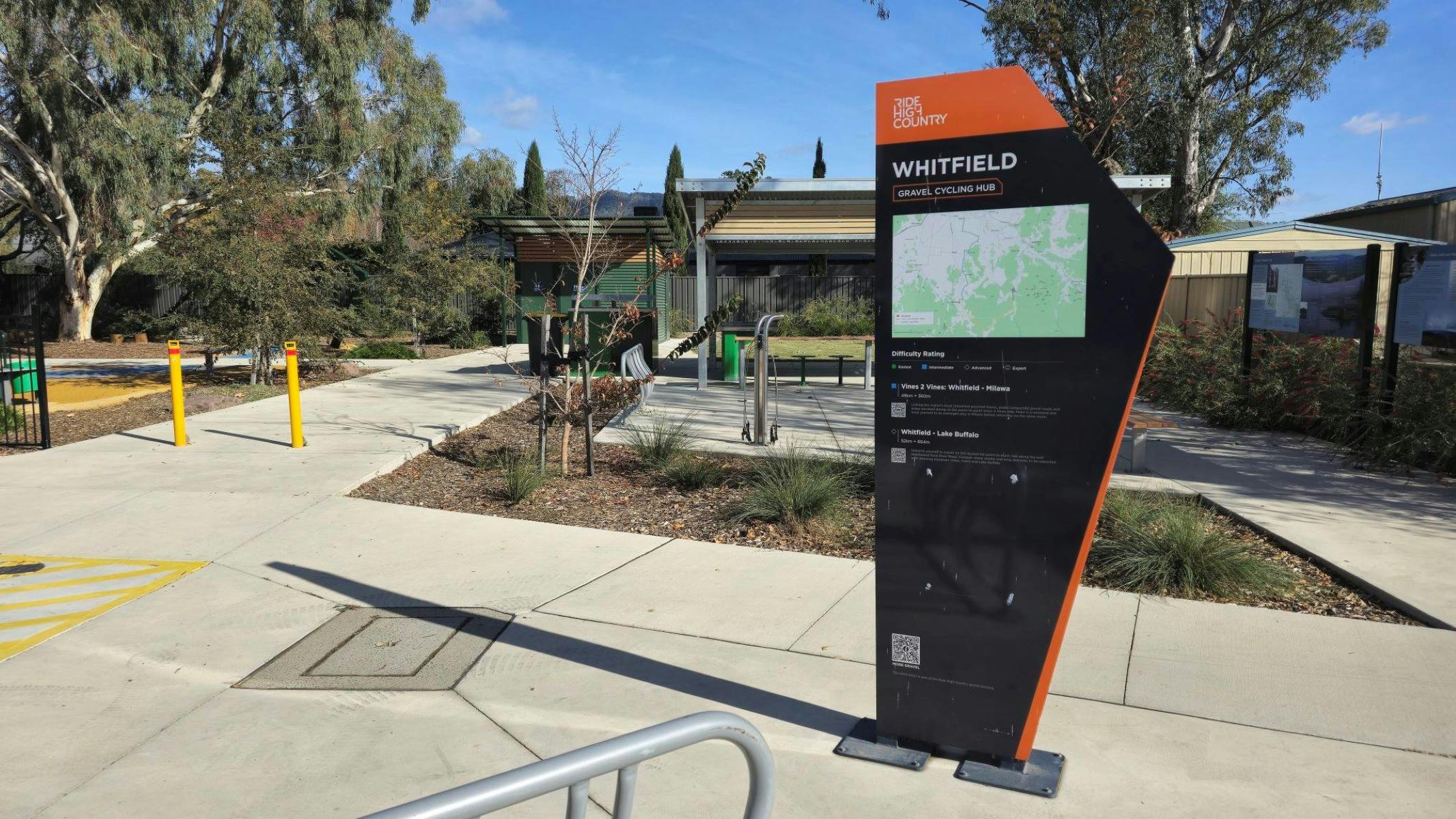 Whitfield Adventure Playground & Bicycle Hub Sign