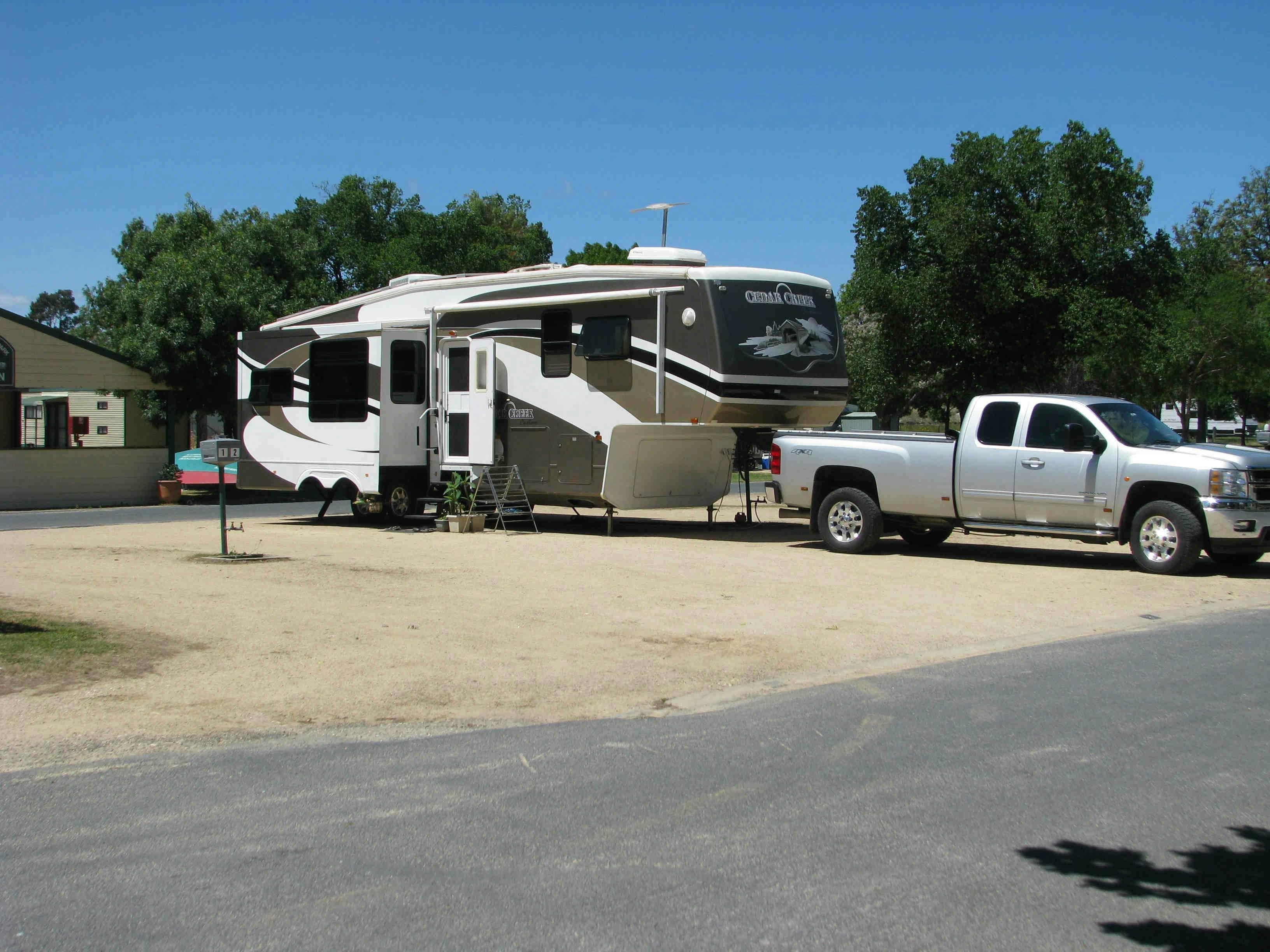 Drive throughs can accommodate the biggest fifth wheelers